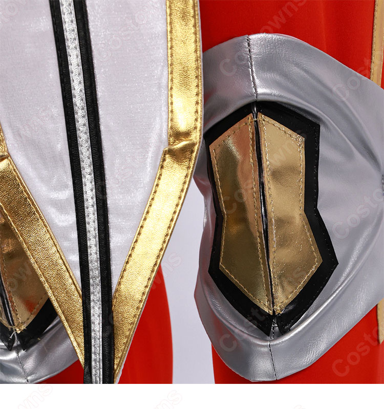 俺だけレベルアップな件 向坂雫 チャ・ヘイン 赤色のアーマー コスプレ衣装-18