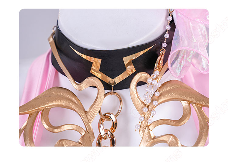 コードギアス 反逆のルルーシュ ロストストーリーズ C.C 反逆を信じて コスプレ衣装 ピンクドレス-5