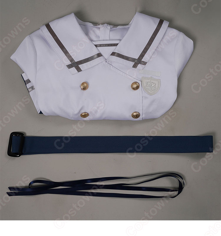 BanG Dream! Ave Mujica 月ノ森女子学園 夏服 若葉睦 コスプレ衣装-11