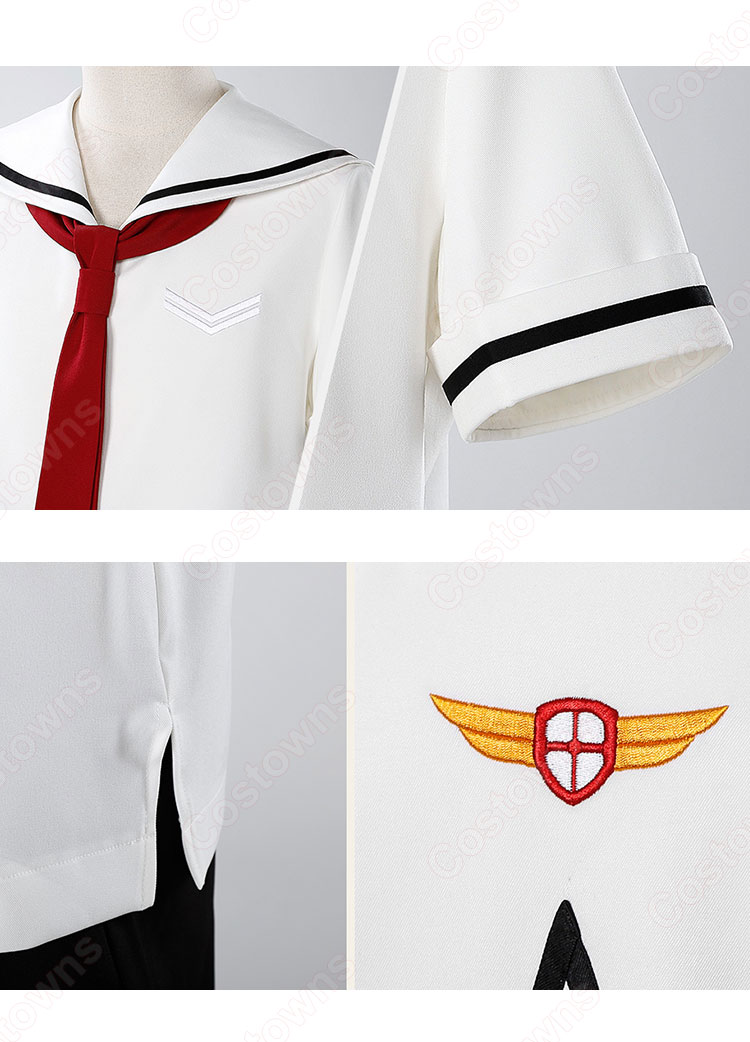 カードキャプターさくら 李小狼 コスプレ衣装 夏服 制服-5