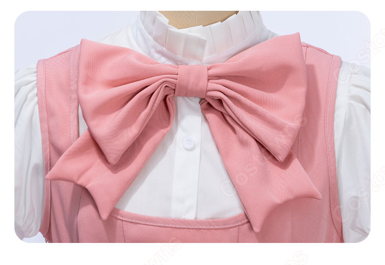 カードキャプターさくら 木之本桜 コスプレ衣装 白×ピンク バトルコスチューム-6