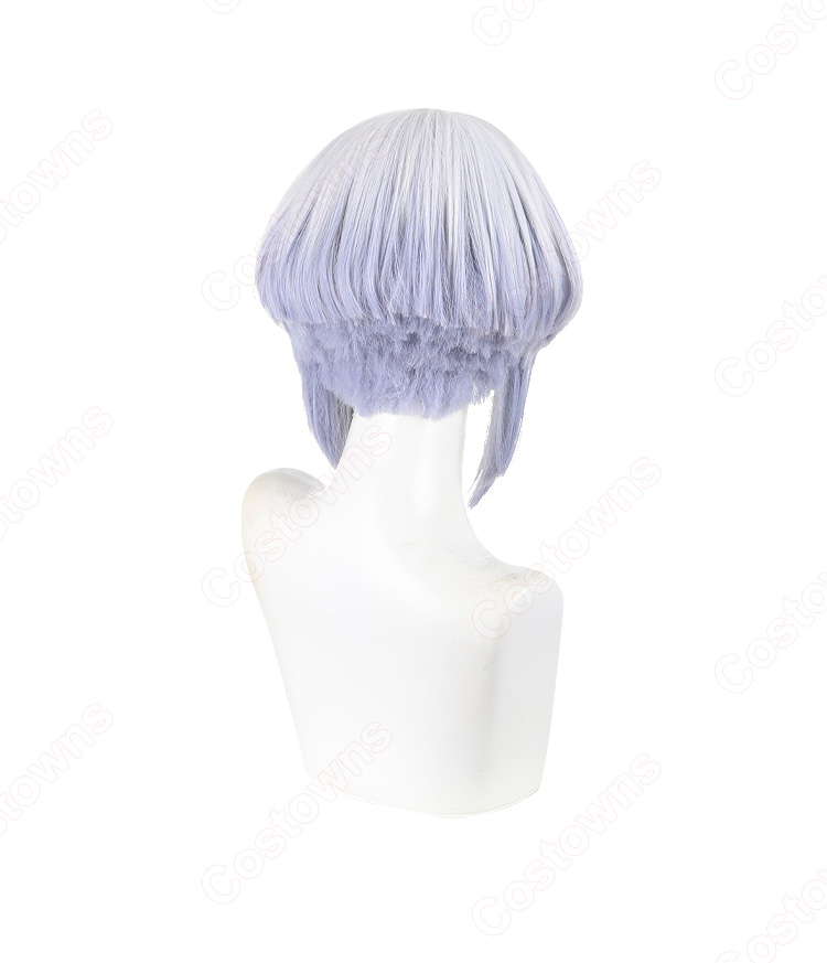 ロックは淑女の嗜みでして 白矢環 シロ コスプレウィッグ-5