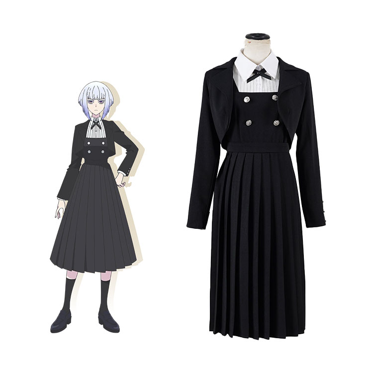 ロックレディ 白矢環 コスプレ衣装 ウィッグ込 ロックは淑女の嗜みでして 白矢環 シロ コスプレ衣装 - Costowns