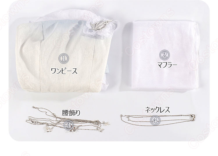 恋と深空 雲の上の冒険記 主人公 流れる雲 コスプレ衣装-13