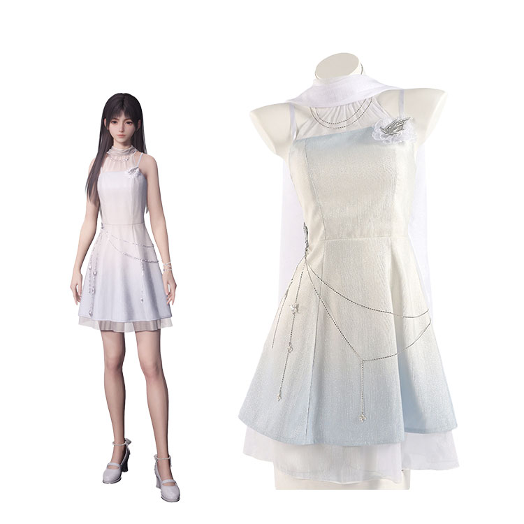 恋と深空 雲の上の冒険記 主人公 流れる雲 コスプレ衣装-1