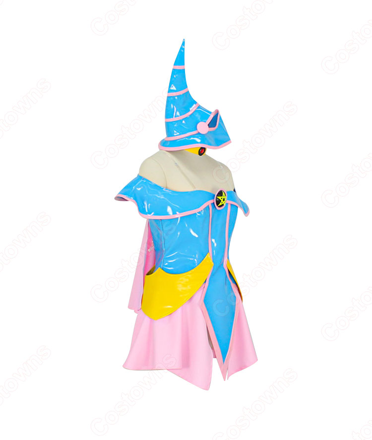 遊☆戯☆王オフィシャルカードゲーム ブラック・マジシャン・ガール コスプレ衣装-3