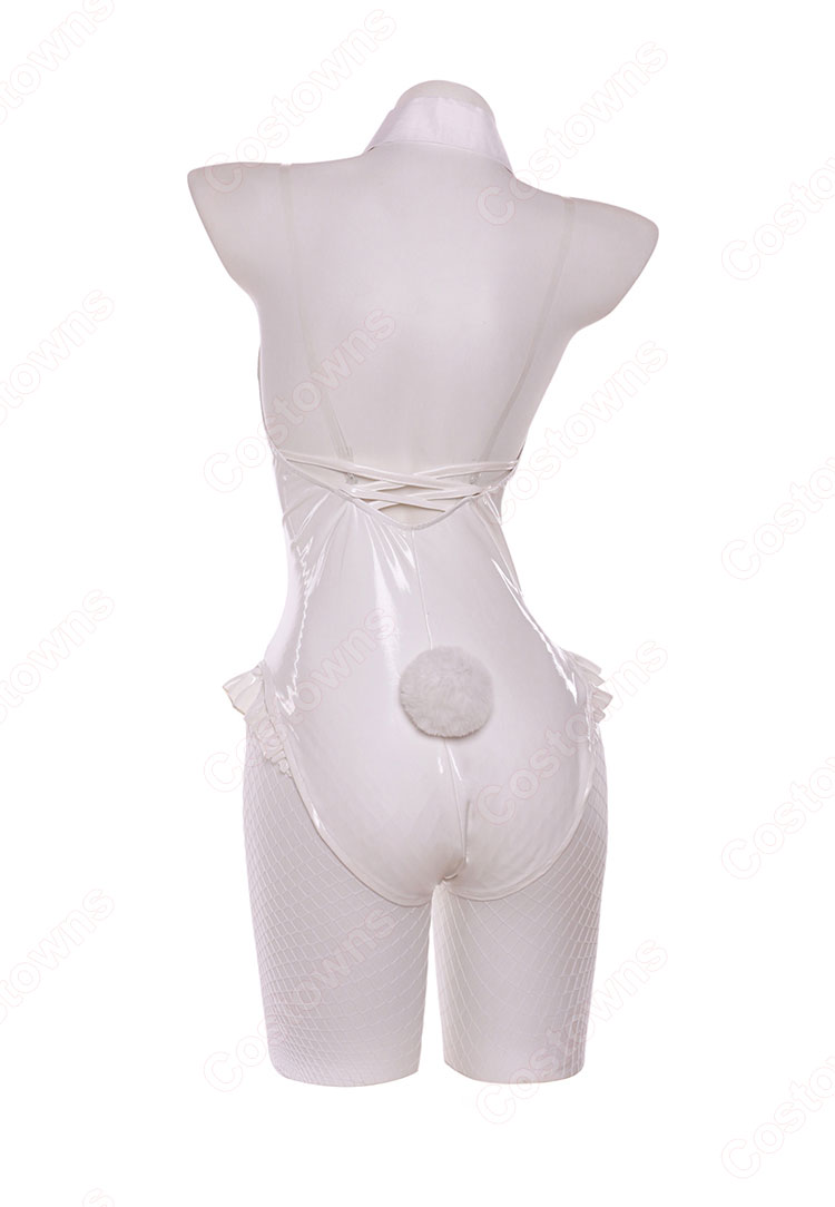 初音ミク 白バニー姿 コスプレ衣装-4