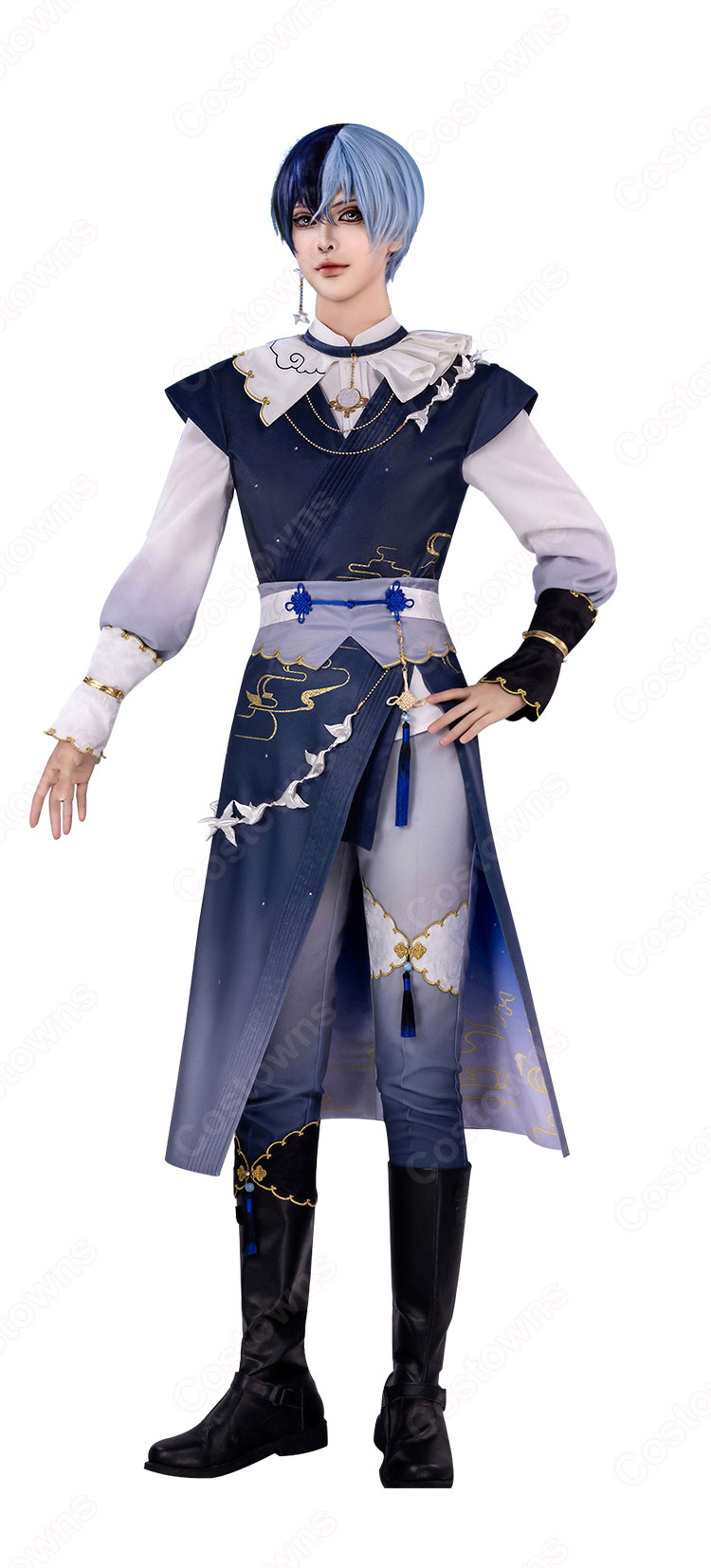 プロジェクトセカイ カラフルステージ！ feat. 初音ミク 詩経 日の升るが如く 青柳冬弥 コスプレ衣装-2