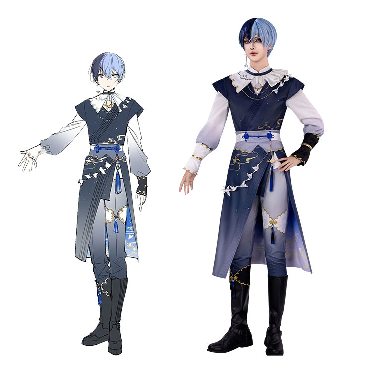 プロジェクトセカイ カラフルステージ！ feat. 初音ミク 詩経 日の升るが如く 青柳冬弥 コスプレ衣装-1