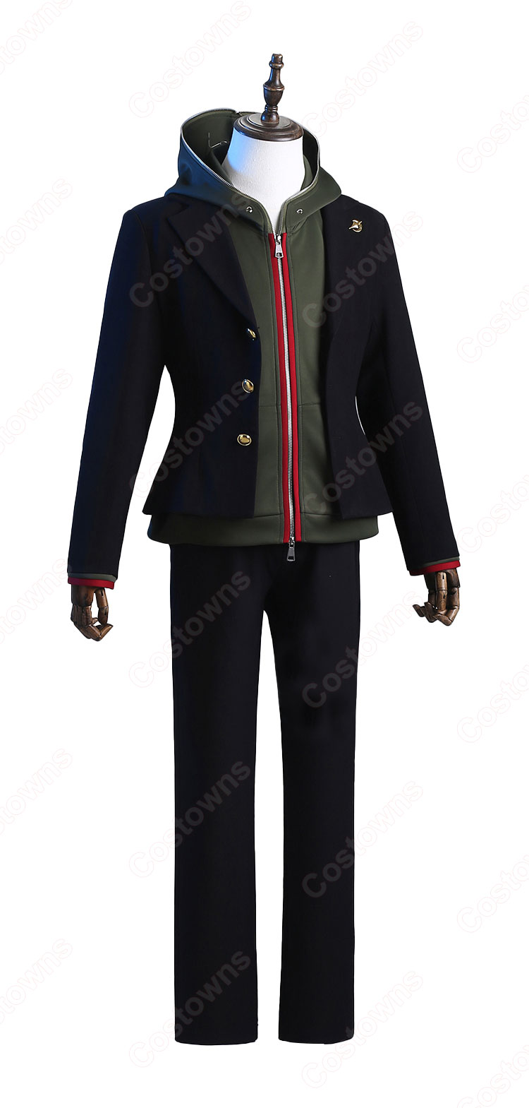 ダンガンロンパ 希望の学園と絶望の高校生 苗木誠 コスプレ衣装-3