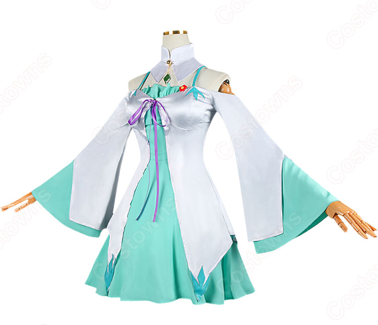 Re:ゼロから始める異世界生活 禁書と謎の精霊 エミリア コスプレ衣装-3