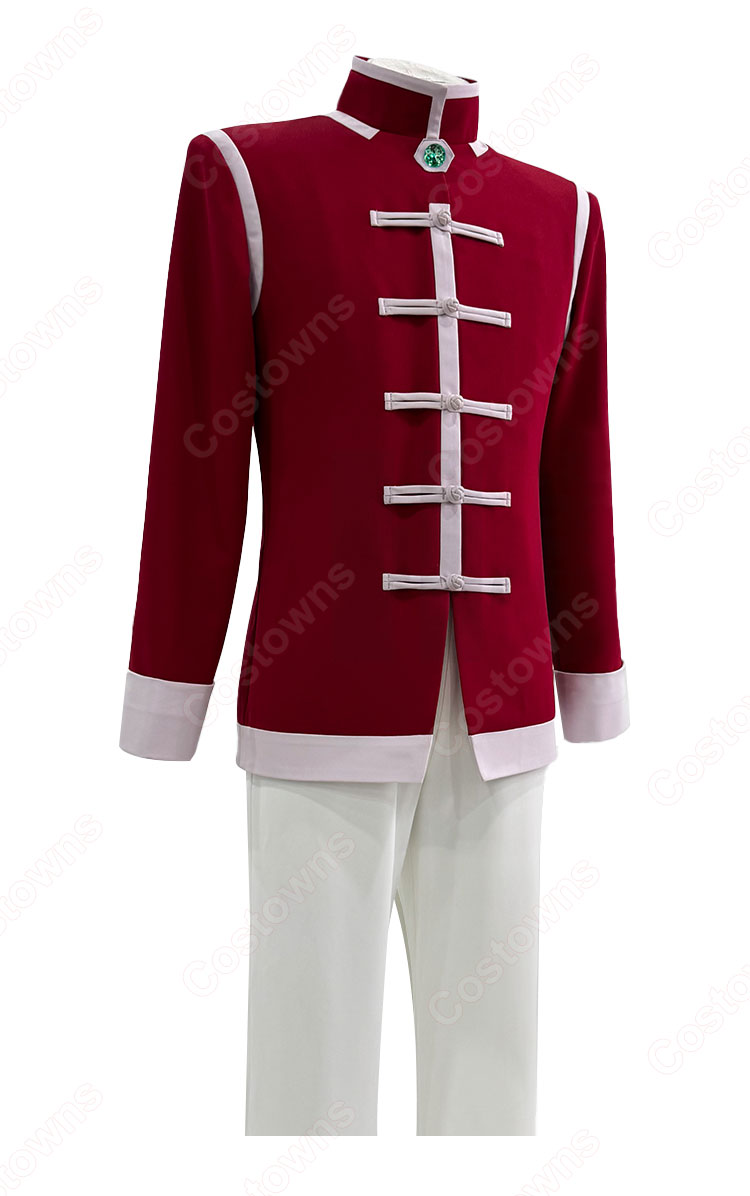 HUNTER×HUNTER クラピカ ゾルディック家編 赤い衣装 コスプレ衣装-3