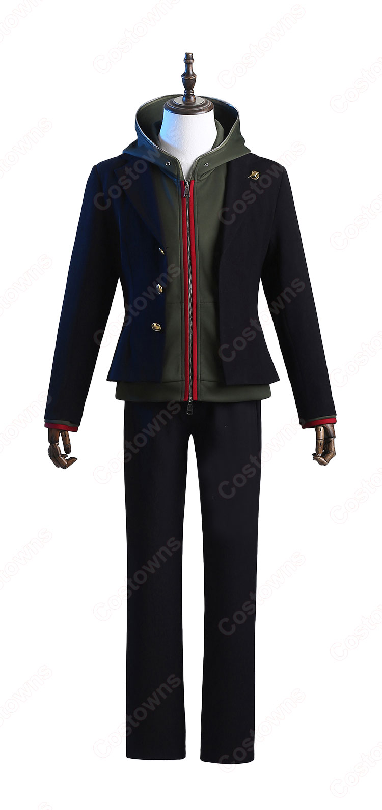 ダンガンロンパ 希望の学園と絶望の高校生 苗木誠 コスプレ衣装-2