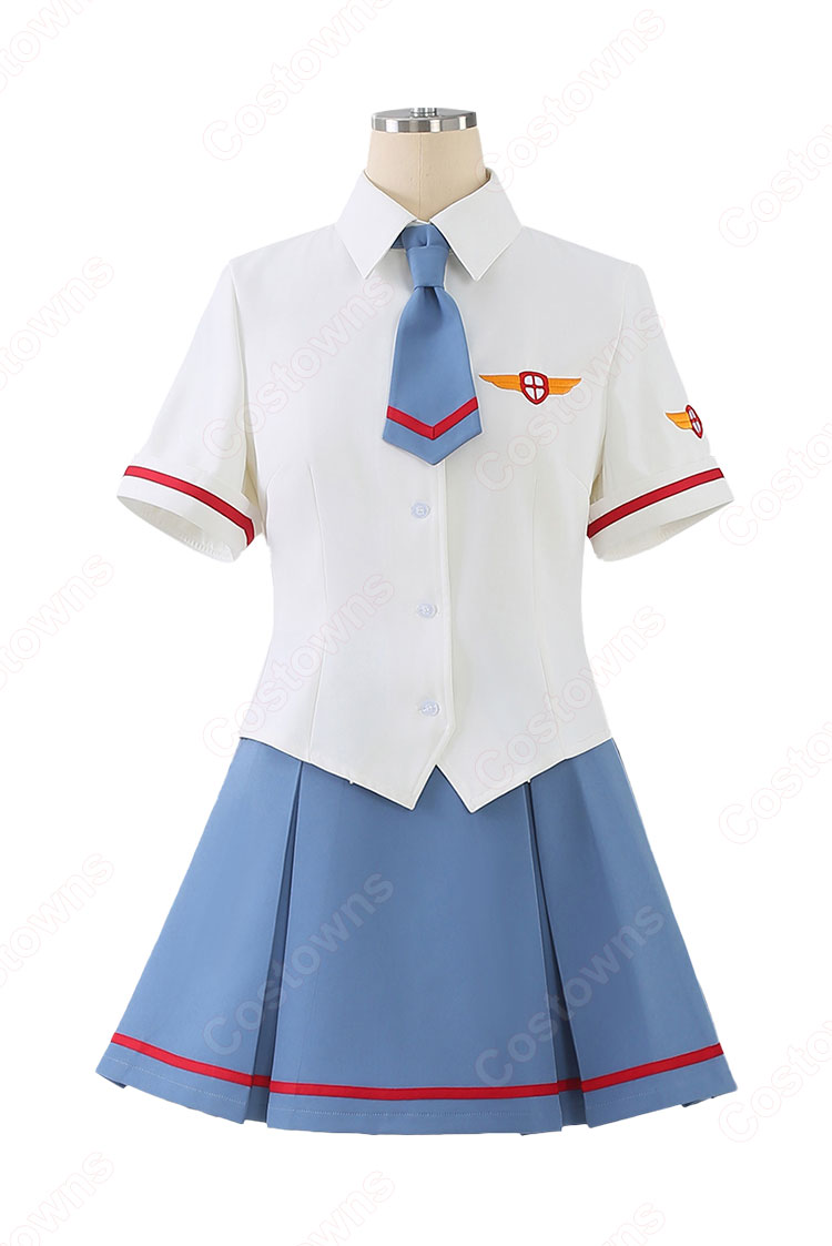 カードキャプターさくら 木之本桜 コスプレ衣装 友枝中学校 夏の