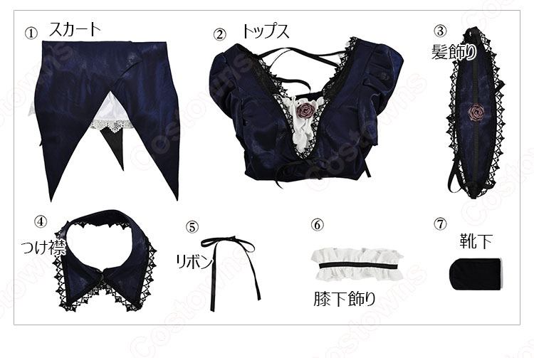 ローゼンメイデン 水銀燈 コスプレ衣装-10