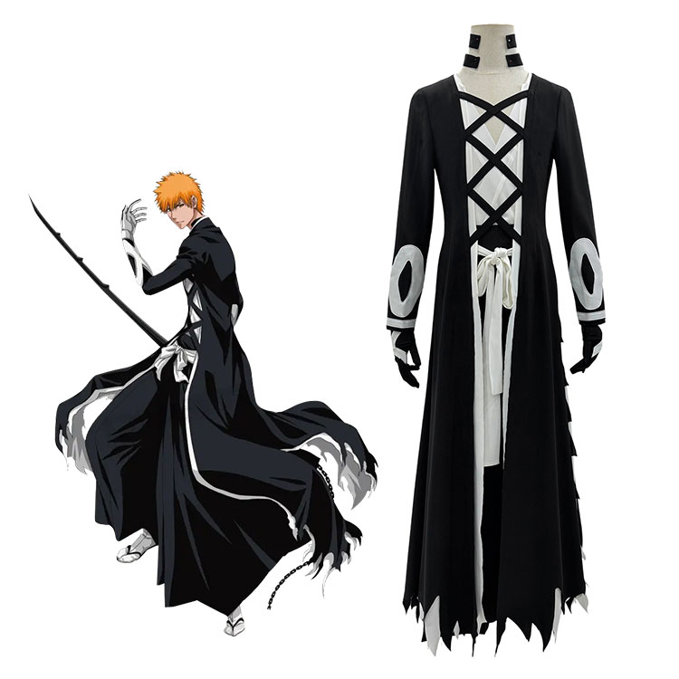 BLEACH 千年血戦篇 黒崎一護 卍解 天鎖斬月 コスプレ衣装 - Costowns