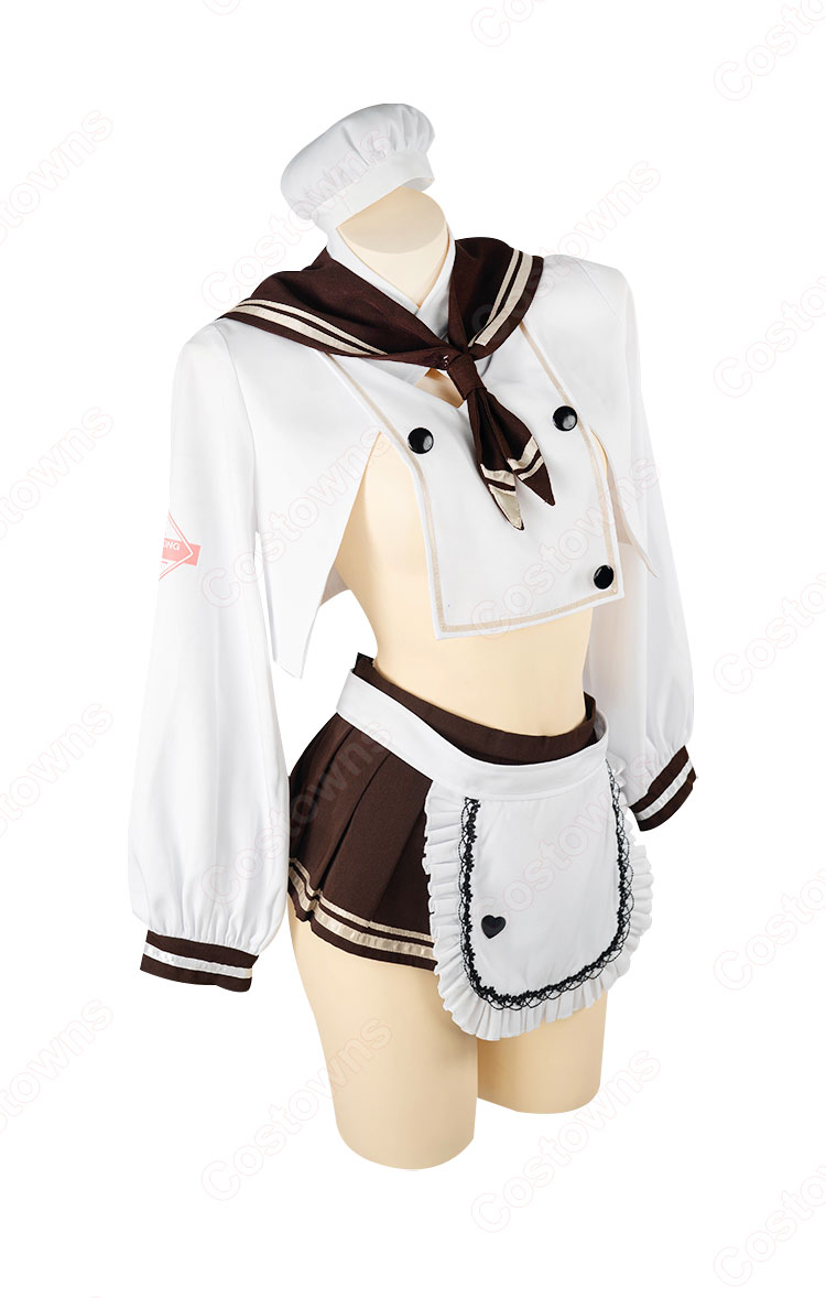 勝利の女神:NIKKE ブレッディ コスプレ衣装 セーラー服風 調理服