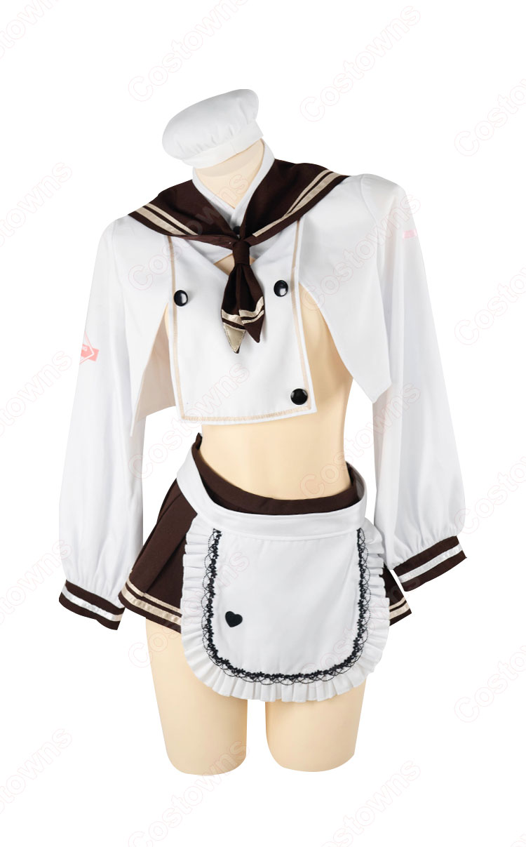 勝利の女神:NIKKE ブレッディ コスプレ衣装 セーラー服風 調理服