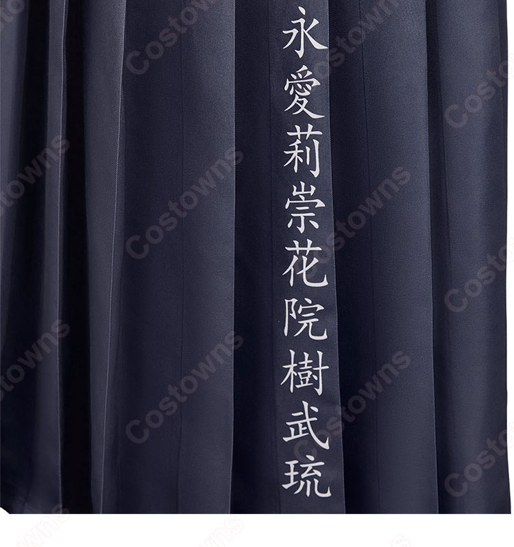 ファイナルファンタジーVII エバークライシス エアリス・ゲインズブール エバクラ学園セブン 七高総長服 コスプレ衣装-11