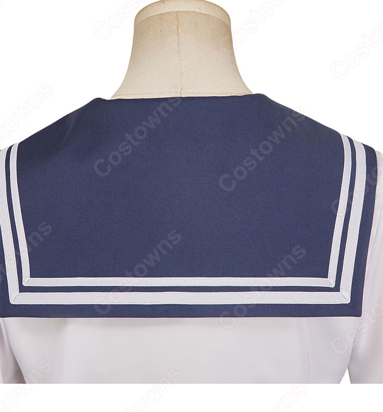 ファイナルファンタジーVII エバークライシス ティファ・ロックハート エバクラ学園セブン 七高セーラー服 コスプレ衣装-10