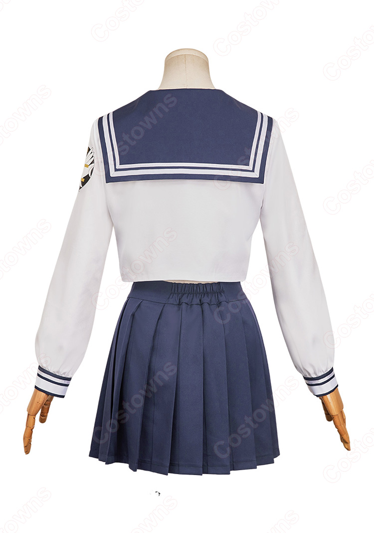 ファイナルファンタジーVII エバークライシス ティファ・ロックハート エバクラ学園セブン 七高セーラー服 コスプレ衣装-5