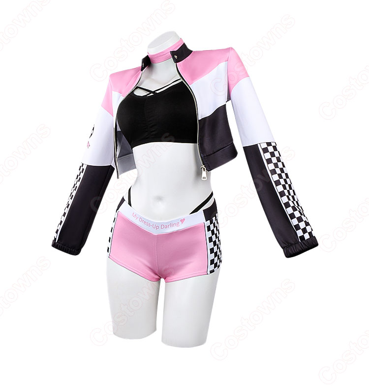 その着せ替え人形は恋をする 喜多川海夢 レースクイーン コスプレ衣装-4