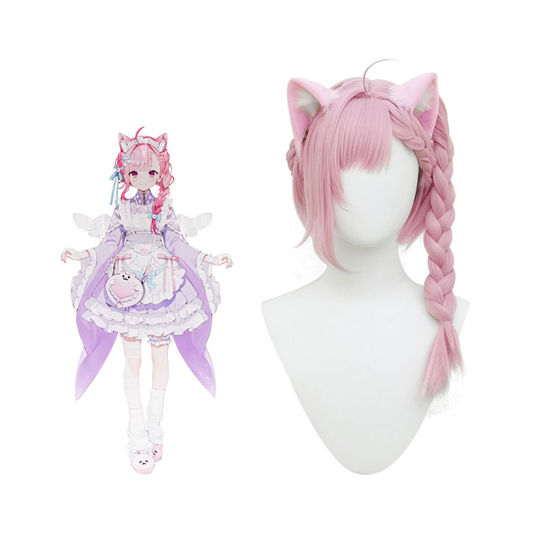 VTuber 結城さくな 和風メイド コスプレウィッグ - Costowns