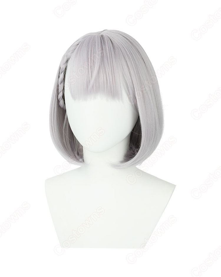 hololive ホロライブ 白銀ノエル 制服 コスプレウィッグ-4