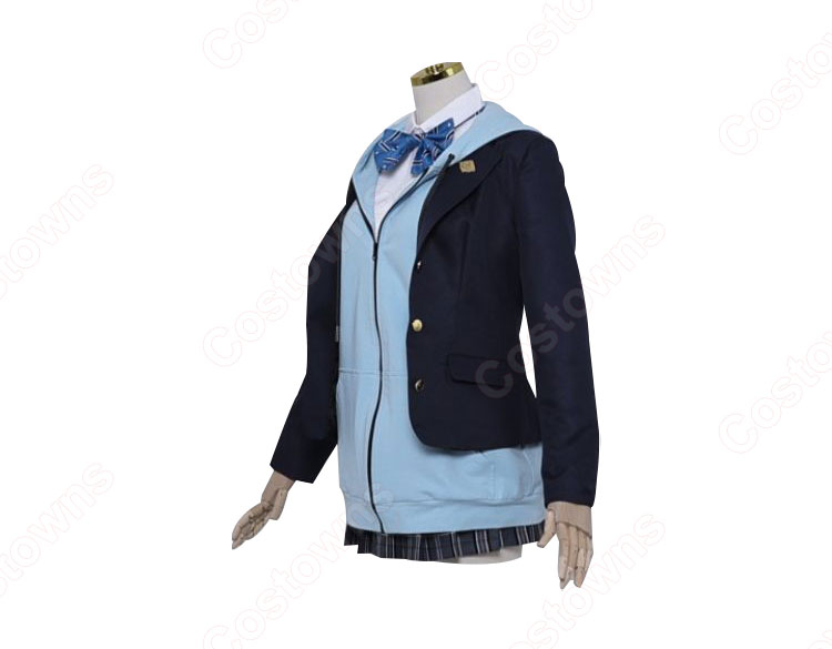 hololive ホロライブ 白銀ノエル 制服 コスプレ衣装-3