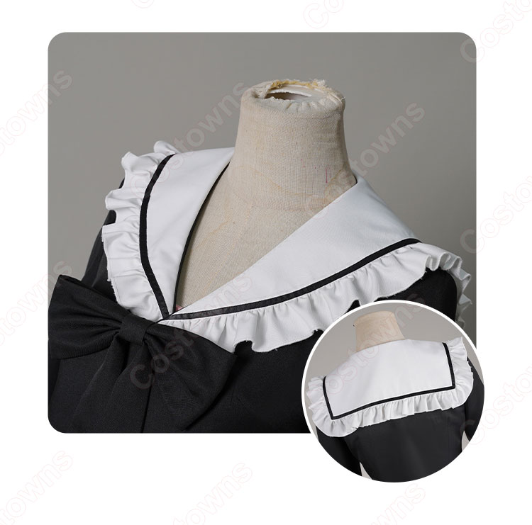 デート・ア・ライブV 時崎狂三 遊園地デート ver. コスプレ衣装 ゴスロリ風 私服-5