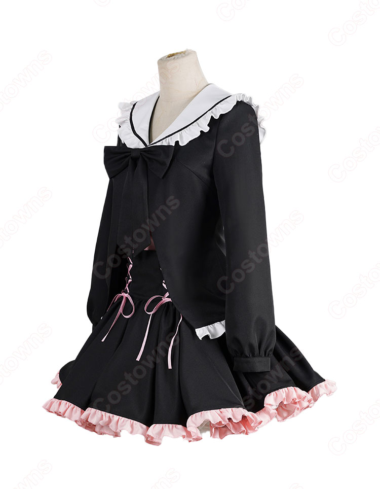 デート・ア・ライブV 時崎狂三 遊園地デート ver. コスプレ衣装 ゴスロリ風 私服-3