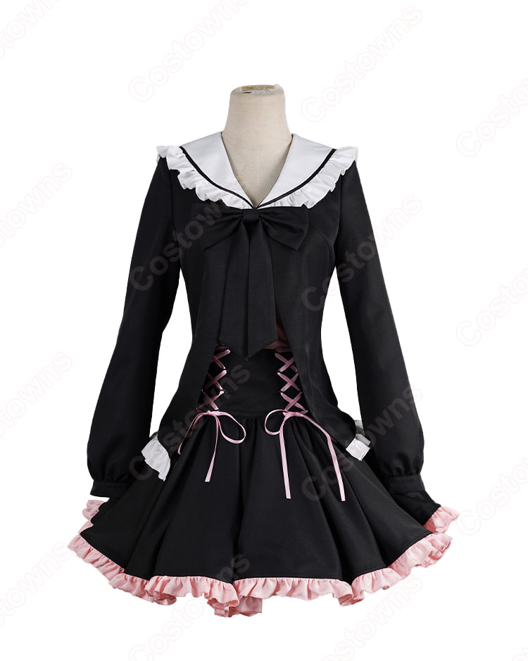 デート・ア・ライブV 時崎狂三 遊園地デート ver. コスプレ衣装 ゴスロリ風 私服-2