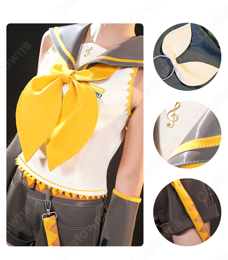 バーチャルシンガー 鏡音リン 公式衣装 コスプレ衣装 セーラー服-3