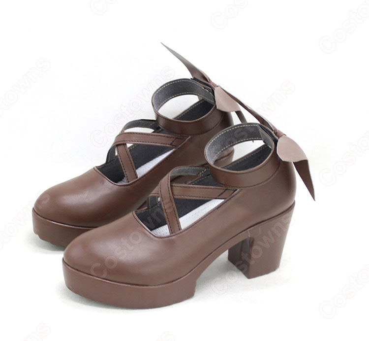 hololive ホロライブ 宝鐘マリン ゴスロリ コスプレ靴-4