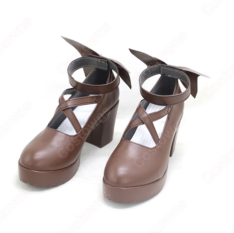 hololive ホロライブ 宝鐘マリン ゴスロリ コスプレ靴-3