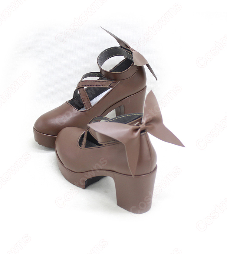 hololive ホロライブ 宝鐘マリン ゴスロリ コスプレ靴-5