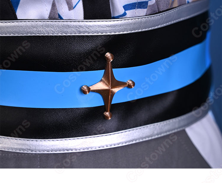 プロジェクトセカイ カラフルステージ! feat. 初音ミク 天馬司 コスプレ衣装(トップス、ズボン、肩飾り、ネクタイ、コルセットベルト、耳飾り、太もも飾り)-4