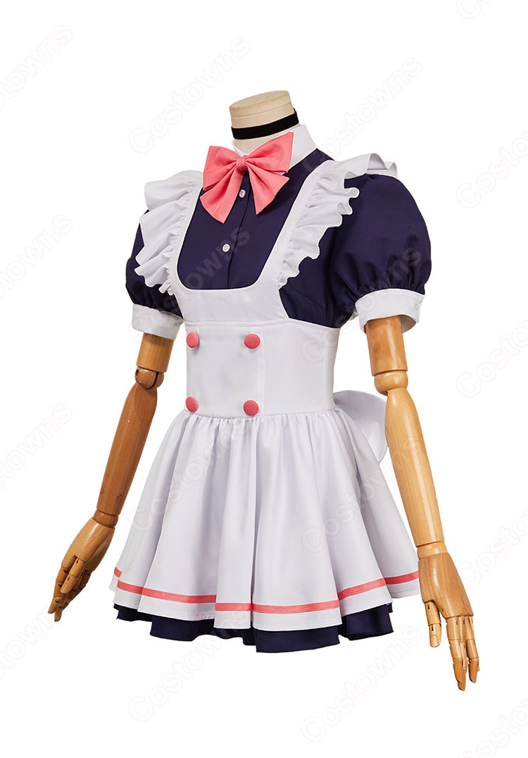 ダンダダン モモ 綾瀬桃 メイド服 コスプレ衣装-4