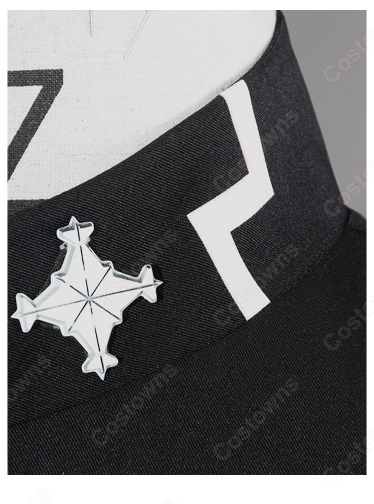 HUNDRED LINE -最終防衛学園- 特殊部隊の暗殺者 面影歪 コスプレ衣装 戦闘服-6