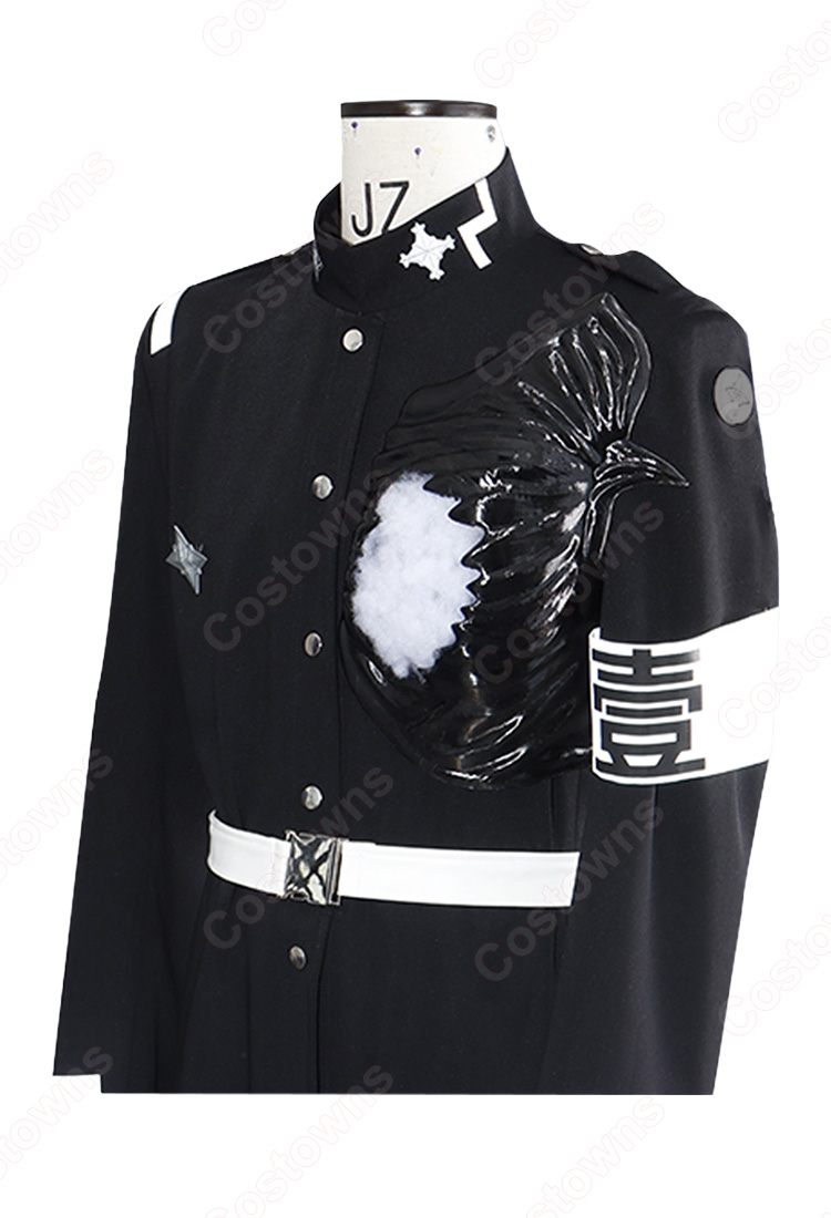 HUNDRED LINE -最終防衛学園- 特殊部隊の暗殺者 面影歪 コスプレ衣装 戦闘服-5