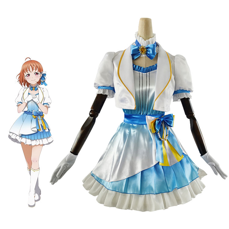 ラブライブ！サンシャイン!! 浦の星女学院購買部 Aqours 9周年記念 高海千歌 コスプレ衣装-1