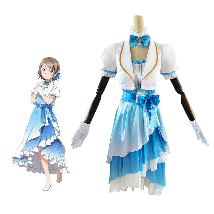 ラブライブ！サンシャイン!! 浦の星女学院購買部 Aqours 9周年記念 渡辺曜 コスプレ衣装-1