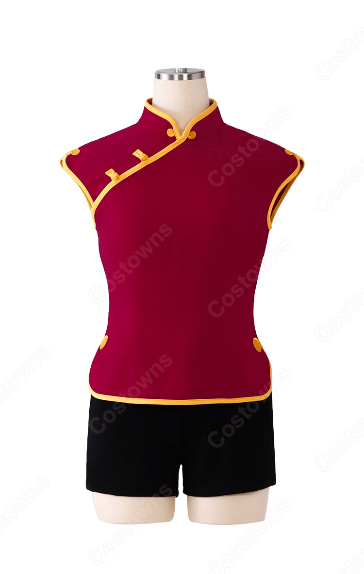 銀魂 神楽 コスプレ衣装 （トップス、ショートパンツ）-1