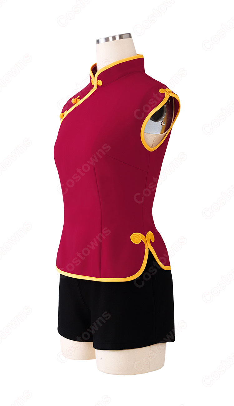 銀魂 神楽 コスプレ衣装 （トップス、ショートパンツ）-3