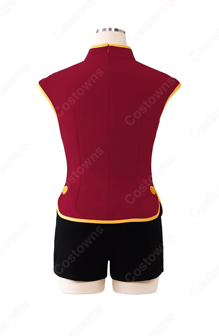 銀魂 神楽 コスプレ衣装 （トップス、ショートパンツ）-4