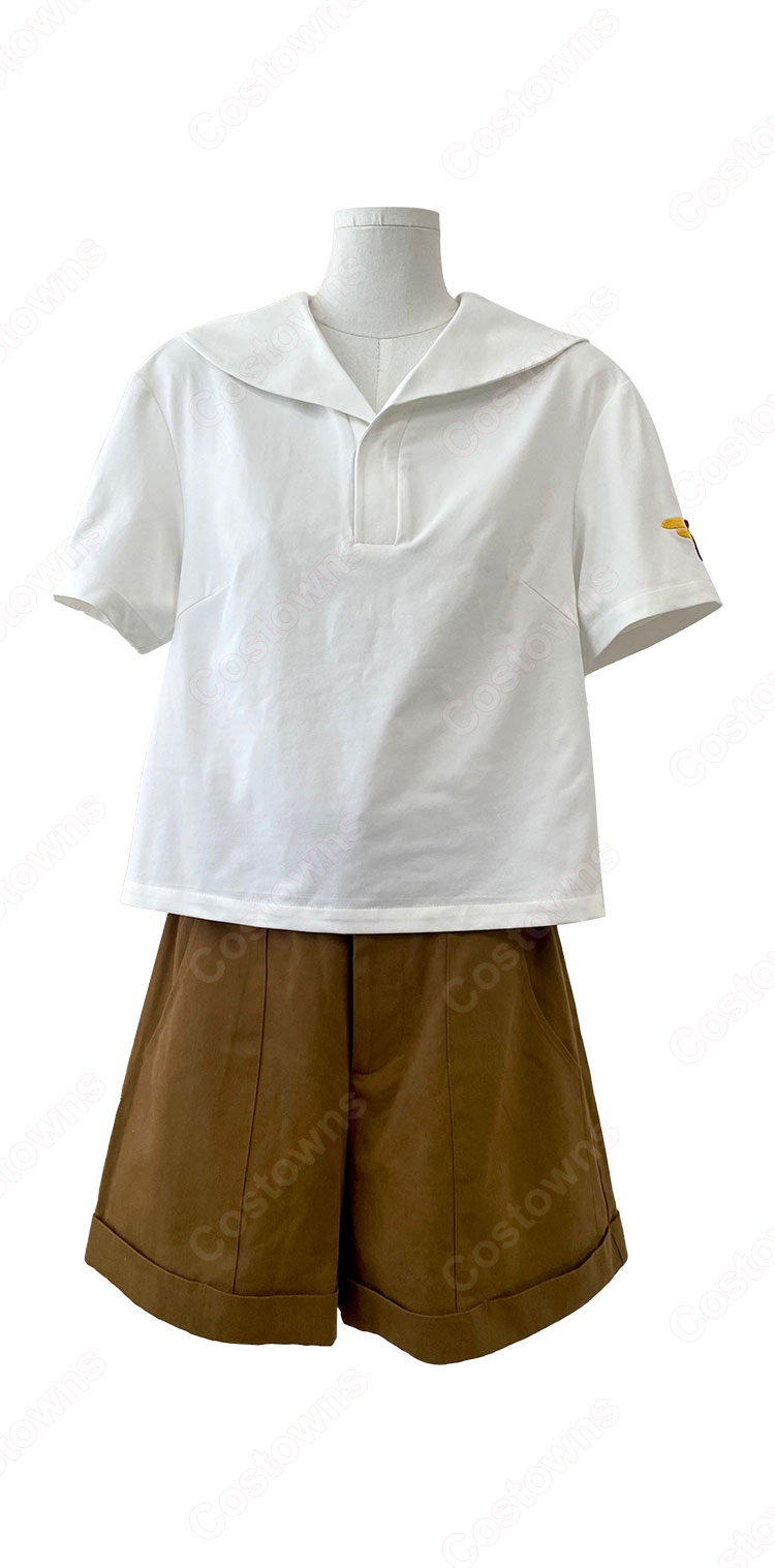 カードキャプターさくら 木之本桜 友枝小学校 臨海学校制服 コスプレ衣装-2