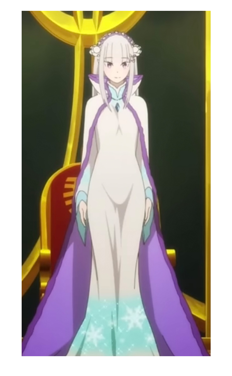 Re:ゼロから始める異世界生活 騎士叙勲式 UTAGE エミリア コスプレ衣装-1