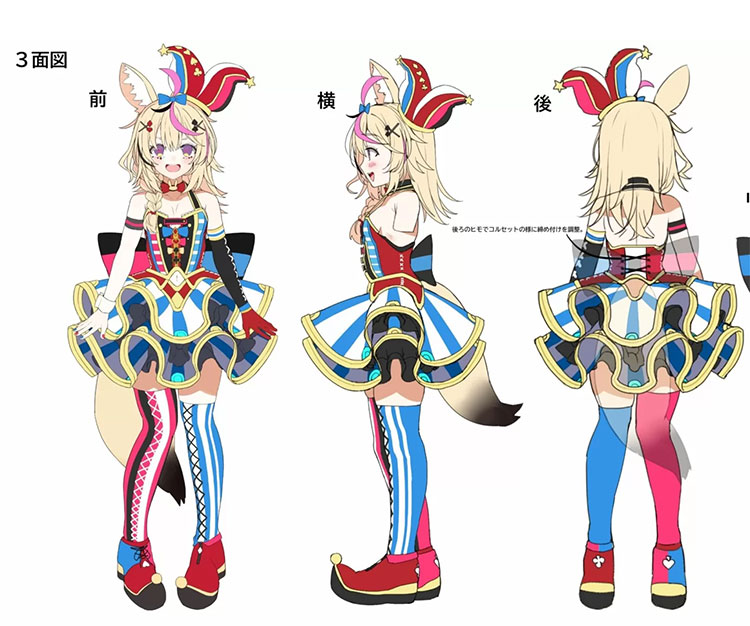 hololive ホロライブ 尾丸ポルカ 初期衣装 コスプレ衣装-1