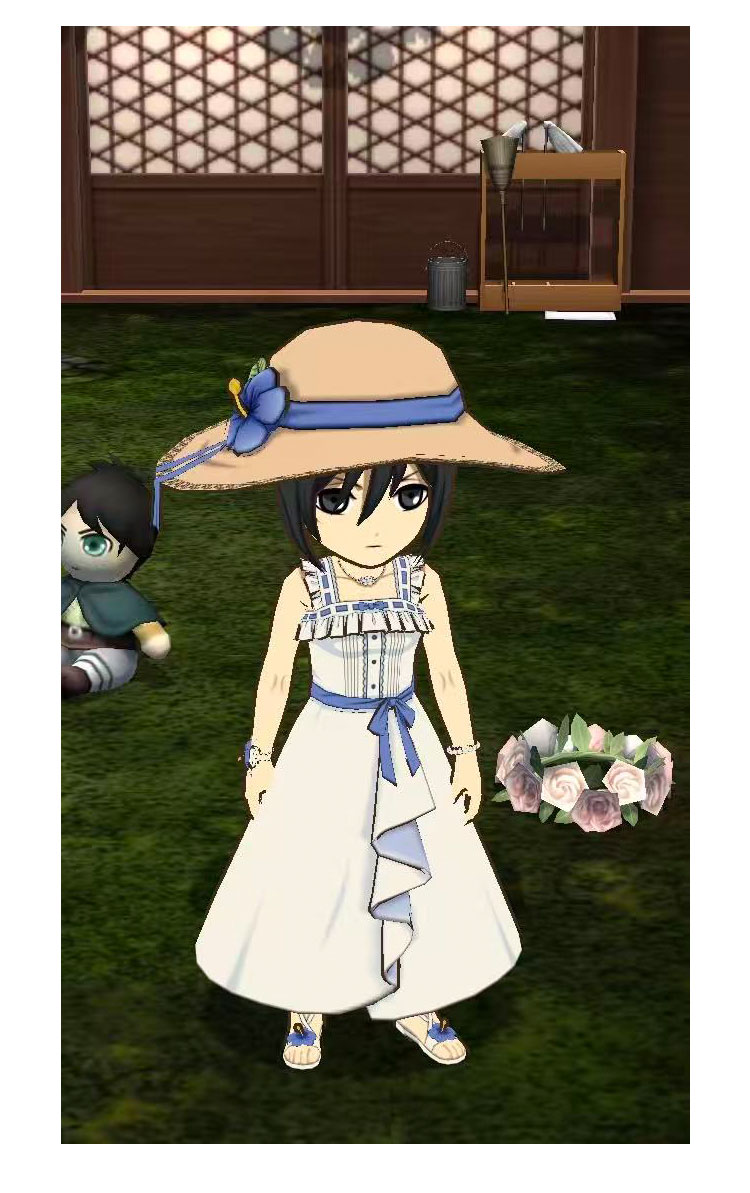 ブレオダ(進撃の巨人ブレイブオーダー) 楽園 ミカサ・アッカーマン コスプレ衣装-1