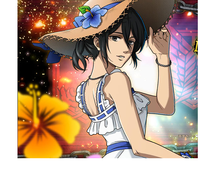 ブレオダ(進撃の巨人ブレイブオーダー) 楽園 ミカサ・アッカーマン コスプレ衣装-2